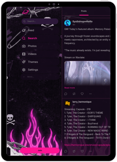 Grunge theme